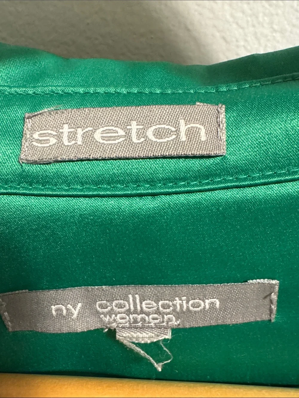 NY Collection Green Trench Coat with Waist Tie - women’s